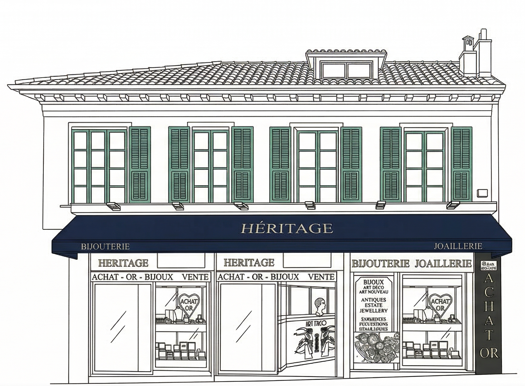 Bijouterie Héritage — Illustration